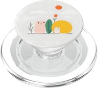 Cute Cat Famiglia Ingenuo Stile Semplice Giocoso Scena PopSockets PopGrip per MagSafe