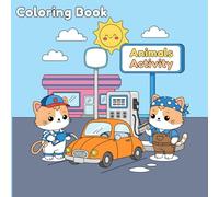 Cute Cat Funny Activity Coloring Book: 50+ Adorable Kitty Coloring Pages - Animals Illustrations To Lift-up Your Mood For Kids, Teens & Adults