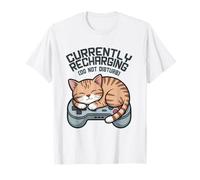 Cute Cat Gamer & Cozy Gaming - Attualmente in Ricarica Maglietta