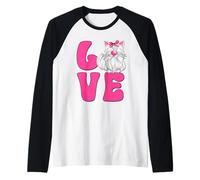 Cute Cat GNOME for Women And Pink Cat Mom Who Loves Cats Maglia con Maniche Raglan