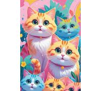 Cute Cat Graph Paper Notebook: Kawaii Cat Grid Journal for Maths, Sketching & Design | Aesthetic Cat Lover Gift