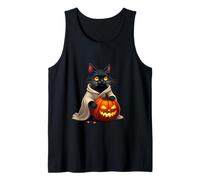Cute Cat Halloween Pumpkin Spooky Cat Halloween Canotta