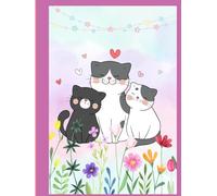 Cute Cat Hardcover Lined Notebook - 100 Pages for Writing and Journaling: Adorable Soft Color Design - Perfect for Cat Lovers, Students, and Journal ... Gift for Writing, School, and Personal Use