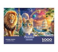 Cute Cat Herculean Jigsaw Puzzles for Adults A 1000-Piece (Advanced) Epic of Impossible, Hard, And Difficult Challenging Puzzle Games - The Supreme Gift for Puzzle-Loving Adults And Kids Age 12