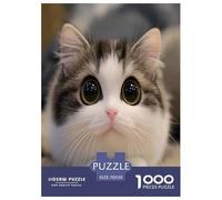 Cute Cat Jigsaw Puzzle Impossibili 1000 Pezzi Decorazione Per La Casa. Giochi Rilassamento E Intelligence Per Adulti E Ragazzi Da 14 Anni 70x50cm/1000pcs