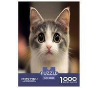 Cute Cat Jigsaw Puzzle Impossibili 1000 Pezzi Decorazione Per La Casa. Giochi Rilassamento E Intelligence Per Adulti E Ragazzi Da 14 Anni 38x26cm/1000pcs