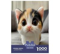 Cute Cat Jigsaw Puzzle Impossibili 1000 Pezzi Decorazione Per La Casa. Giochi Rilassamento E Intelligence Per Adulti E Bambini Da 12 Anni 70x50cm/1000pcs