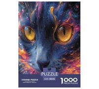 Cute Cat Jigsaw Puzzle Impossibili 1000 Pezzi Decorazione Per La Casa. Rilassamento E Intelligence Per Adulti E Ragazzi Da 14 Anni 38x26cm/1000pcs