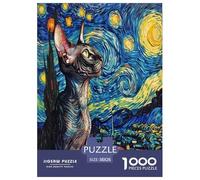 Cute Cat Jigsaw Puzzle Impossibili 1000Pcs Decorazione Per La Casa. Giochi Rilassamento E Intelligence Per Adulti E Ragazzi Da 14 Anni 38x26cm/1000pcs