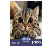 Cute Cat Jigsaw Puzzle Impossibili 1000Pcs Decorazione Per La Casa. Rilassamento E Intelligence Per Adulti E Bambini Da 12 Anni 38x26cm/1000pcs