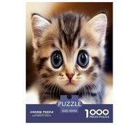 Cute Cat Jigsaw Puzzle Impossible 1000 Pezzi Decorazione Per La Casa. Giochi Rilassamento E Intelligence Per Adulti E Ragazzi Da 14 Anni 70x50cm/1000pcs