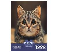 Cute Cat Jigsaw Puzzle Impossible 1000 Pezzi Decorazione Per La Casa. Rilassamento E Intelligence Per Adulti E Ragazzi Da 14 Anni 70x50cm/1000pcs