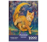 Cute Cat Jigsaw Puzzle Impossible 1000 Pezzi Decorazione Per La Casa. Rilassamento E Intelligence Per Adulti E Ragazzi Da 14 Anni 70x50cm/1000pcs