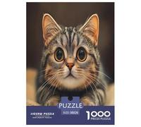 Cute Cat Jigsaw Puzzle Impossible 1000Pcs Decorazione Per La Casa. Giochi Rilassamento E Intelligence Per Adulti E Ragazzi Da 14 Anni 38x26cm/1000pcs