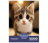 Cute Cat Jigsaw Puzzle Impossible 1000Pcs Decorazione Per La Casa. Rilassamento E Intelligence Per Adulti E Ragazzi Da 14 Anni 70x50cm/1000pcs