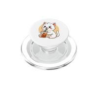 Cute Cat Kawaii Anime Bere Bubble Tea Ragazza Bambini PopSockets PopGrip per MagSafe