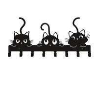 Cute Cat Key Hook,Hat Hanger Organizer - Creative Animal Wall Hooks, Living Room Decor Hook For Coat, Scarf, Hat, Towel, Key, Bag