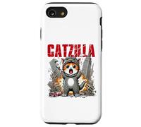 Cute Cat Kitty Catzilla per gli amanti degli animali gatto mamme gatto papà Custodia per iPhone SE (2020) / 7 / 8