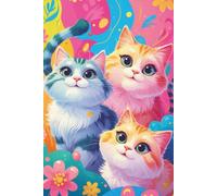 Cute Cat Lined Notebook: Kawaii Cat Lover Journal for Writing, School, Notes and Daily Use - Aesthetic Cat Stationery Gift for Women and Teens