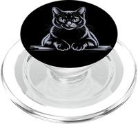 Cute Cat Lover Design for Cat Mom Feline Kitten PopSockets PopGrip per MagSafe