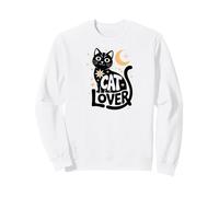 Cute Cat Lover Pet Design Kitty Moon Light Stars Felpa