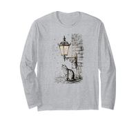 Cute Cat Lover Pet Lovers Stars Moon Kitten Maglia a Manica