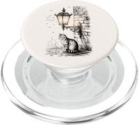 Cute Cat Lover Pet Lovers Stars Moon Kitten PopSockets PopGrip per MagSafe