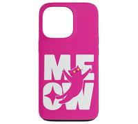 Cute Cat MEOW Amante dei gatti rosa Custodia per iPhone 13 Pro