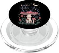 Cute Cat Moon Stars Night Kitty Cat PopSockets PopGrip per MagSafe