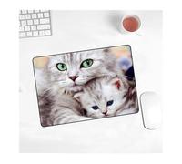 Cute Cat Mouse Pad Picture Pad Laptop Slip 220x180x2mm Zerbino for Cs Go/lavoro Gaming New Kawaii Decorazione dell'ufficio Tappeto Tappetino for mouse(8,26x21 cm)