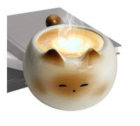 Cute Cat Mug - Ceramic Siamese Kitten Coffee Cup, 210 ml Tea | Wide Mouth Drinking Cup With Cofortable Handle Feature, Large Caliber Milk For Women Men Home Office Lovers Kitchen Supplies