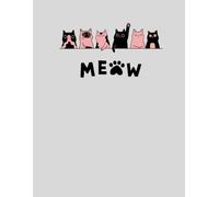 Cute Cat Notebook: 120 Pages Grid Journal for School, Notes, and Cat Lovers