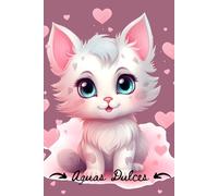 Cute cat notebook A5 lined pages 6 x 9 inches // Precioso cuaderno de gatos A5 hojas con lineas 15,24 x 22,86 cm: Cute notebook / Diary / 100 pages of love //