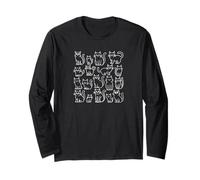 Cute Cat Poster Kitty Cat Pet Maglia a Manica