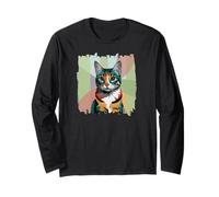 Cute Cat Poster Kitty Cat Pet Maglia a Manica
