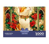 Cute Cat Puzzle 1000 Pezzi Adorable Pets - Puzzle Artistico Raffinato, Relax & Concentrazione, Poster Inclusi, Regalo Bello - 70x50cm/1000pcs