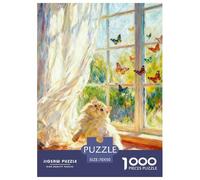 Cute Cat Puzzle 1000 Pezzi Relax Adorable Pets - Ideale Per Meditazione E Mindfulness, Alta Definizione, Giochi Da Tavolo - 70x50cm/1000pcs