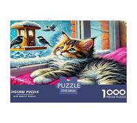 Cute Cat Puzzle Da 1000 Pezzi Per Amanti Della Scienza:Absolutely Stunning Esplora Mondi Scientifici E Esercita La Ragione!