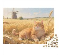 Cute Cat Puzzle Da 1000 Pezzi, Puzzle Per Gioco Familiare, Festa Aziendale, Regalo Ispiratore 14+ 1000pcs (75x50cm)