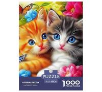 Cute Cat, Puzzle Da 1000 Pezzi, Stimola Memoria E Creatività, Perfetto Per Regali, Adatto Dai 10 Anni, 38x26cm/1000pcs