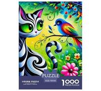 Cute Cat, Puzzle Da 1000 Pezzi, Stimola Memoria E Creatività, Perfetto Per Regali, Adatto Dai 10 Anni, 70x50cm/1000pcs