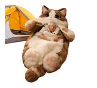 Cute Cat Sleeping Bag, Washable Warm Sleep Bag for Adults, Portable Indoor Sleeping Bags with Soft Plush Design, Home and Dorm Accessory Bags for Bedroom Living Room Apartment