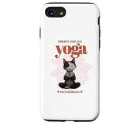 Cute Cat Yoga Spiritual Meditation Zen Balance Namaste OM Custodia per iPhone SE (2020) / 7/8