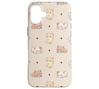 Cute Cats All Day - Grafica Kawaii Vibe Custodia per iPhone 16 Plus