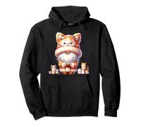 Cute Cats And Books Cat Grandpa Gnome Graphic For Book Lover Felpa con Cappuccio