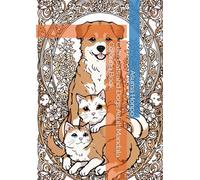 Cute Cats and Dogs Adult Mandala Coloring Book
