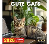 Cute Cats Calendar 2026: A year of adorable feline charm