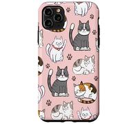 Cute Cats & Claws Pattern for Kittyie and Pet Owners Custodia per iPhone 11 Pro Max