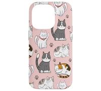 Cute Cats & Claws Pattern for Kittyie and Pet Owners Custodia per iPhone 14 Pro
