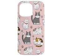 Cute Cats & Claws Pattern for Kittyie and Pet Owners Custodia per iPhone 14 Pro Max